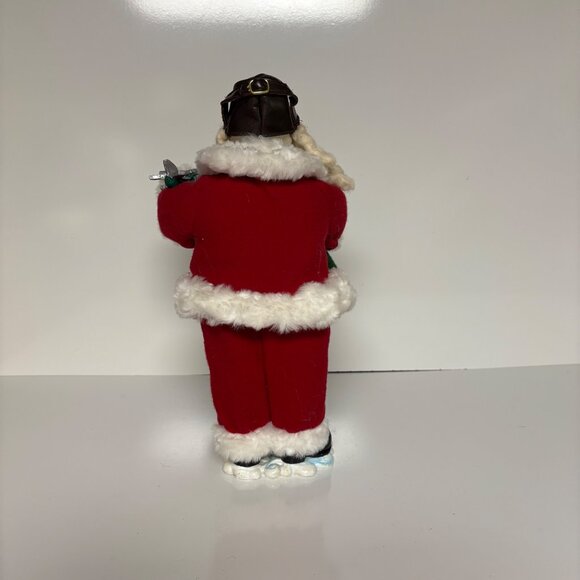 Aviator Santa Figurine Holiday Decor Airplanes Christmas Vintage 16.5" - Picture 4 of 9